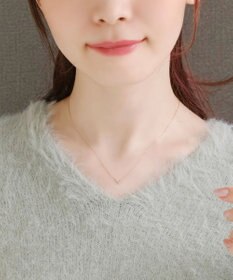 Phoebe 【K10RG】Vラインダイヤモンドネックレス/全長:40cm