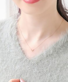 Phoebe 【K10RG】Vラインダイヤモンドネックレス/全長:40cm