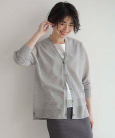 J.PRESS LADIES 【WEB限定カラーあり・洗える】Vis/Peスパーク ニット カーディガン