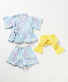 ANY KIDS 【洗濯機可能】簡単帯付き 甚平セット