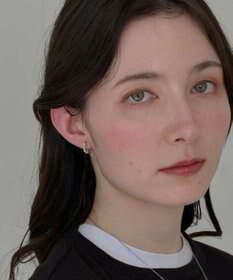 Phoebe 〈痛くないシリーズ/アレルギー対応〉プチパールダブルフープライトフィットイヤリング　シルバー