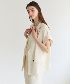 BEIGE， SPINEL / ハーフスリーブ ダブルジャケット