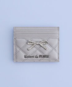 Maison de FLEUR リボンビジューキルティングカードケース