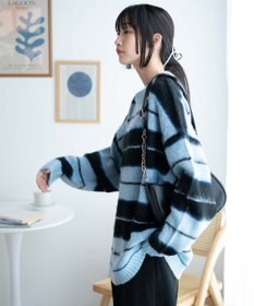 WEGO モヘアライク総柄BIGプルオーバー