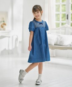 組曲 KIDS 【150-160㎝】レースコンビデニムワンピース