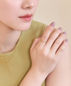 Phoebe 【金属アレルギー対応】ワンドロップメタルチェーンリング