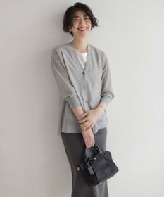 J.PRESS LADIES 【WEB限定カラーあり・洗える】Vis/Peスパーク ニット カーディガン
