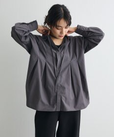 CRAFT STANDARD BOUTIQUE タイ付きタックシャツチュニック