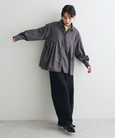 CRAFT STANDARD BOUTIQUE タイ付きタックシャツチュニック