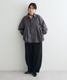 CRAFT STANDARD BOUTIQUE タイ付きタックシャツチュニック