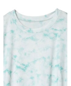 Green Parks クルーネックアソート柄シアープルオーバー