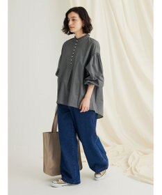 CRAFT STANDARD BOUTIQUE パールボタンピコフリルブラウス