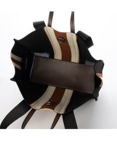 UNBILLION カシュカシュ cachecache / マルチカラーストライプ2wayスクエアトート