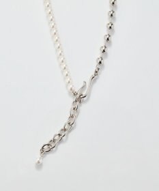 Phoebe マルチwayメタルボール×パールネックレス