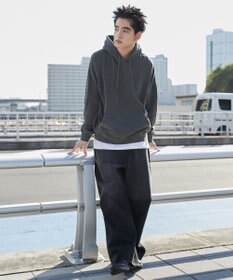 WEGO 【ユニセックス着用ITEM】ピグメントグラフィックプルパーカー