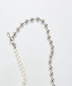 Phoebe マルチwayメタルボール×パールネックレス