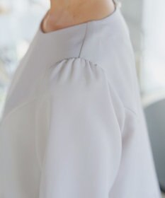 Tiaclasse 【ダブルクロス】パフスリーブペプラムチュニックブラウス