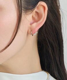 Phoebe 【痛くないシリーズ】ミルキーウェイビジューフロートライトフィットイヤリング　ゴールド