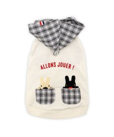 PET PARADISE リサとガスパール  パーカー《チェック柄》 小型犬