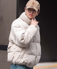 WEGO 【ユニセックス着用ITEM/MLサイズ展開】コーデュロイパファーブルゾン