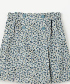 組曲 KIDS 【150-160㎝】モノトーンフラワーコーデュロイ キュロット