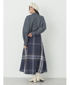 earth music&ecology スタンドフリルシャツ