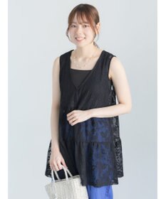 Te chichi 前後2WAYレースレイヤードチュニックベスト