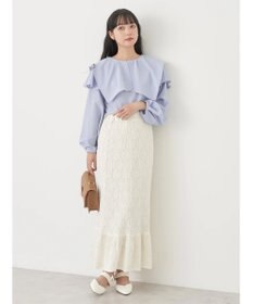 earth music&ecology ビッグカラーブラウス