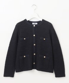 J.PRESS LADIES S 【洗える】TWEEDY ニット ジャケット