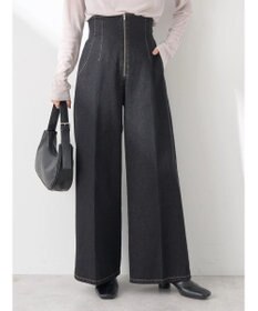 earth music&ecology フロントジップデニムパンツ