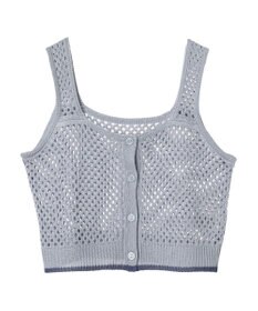 CRAFT STANDARD BOUTIQUE 配色メッシュニットビスチェ