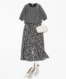 組曲 L 【WEB限定・2SET】シャイニーラメニット×チュールスカート