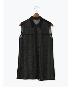 Te chichi クレープメッシュノースリーブシャツ（セットアップ可）