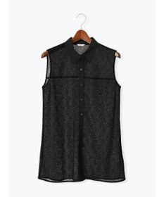 Te chichi クレープメッシュノースリーブシャツ（セットアップ可）