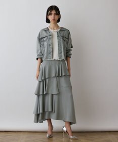 GRACE CONTINENTAL イレヘムサテンスカート