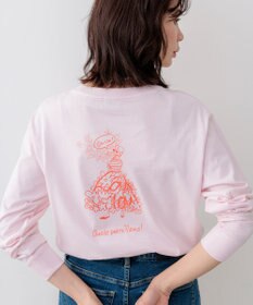 組曲 【Flower Collection】プリントロングTシャツ ピンク系
