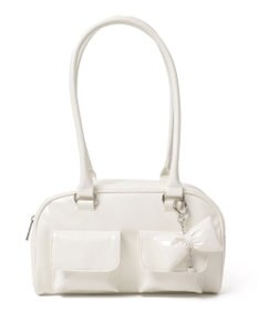 WEGO チャーム付きボストンバッグ