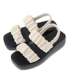 Green Parks ・ｒｉｃｈｂｌｕｅ　ギャザーアツゾコサンダル