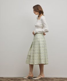 GRACE CONTINENTAL ミックスツイードスカート