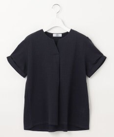 J.PRESS LADIES L 【WEB限定カラーあり・抗菌消臭・吸水速乾】サッカージャージー キーネック カットソー