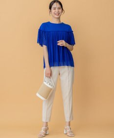 組曲 【ストレッチ・イージーケア】オシャクロス テーパードパンツ