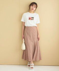 Feroux フラワーモチーフプリント スカート
