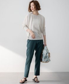 23区 【洗える】シャイニーシアー ドルマンスリーブ カーディガン