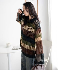 WEGO ビッグメッシュニットプルオーバー