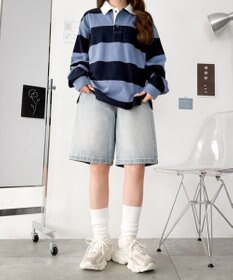 WEGO メッシュコンビ厚底スニーカー