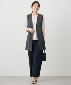 J.PRESS LADIES L 【洗える】T/Rアルガンシルク ジレ