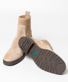 BONTRE 【UNISA/ウニサ】リブニットショートブーツ