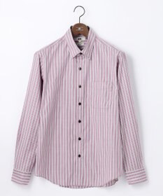 JOSEPH ABBOUD 【オーガニックコットン】JOE COTTON シャンブレーサテンストライプ シャツ