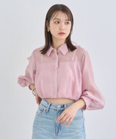 earth music&ecology バルーンシアーショートシャツ