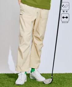 PW CIRCULUS 【撥水加工/ ストレッチ】【MEN】ベルト付 ワイドカーゴパンツ ゴルフ